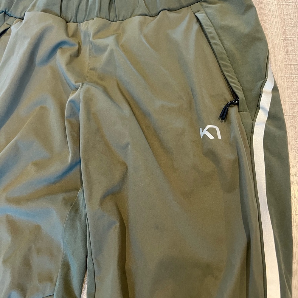 Kari Traa Green Joggers with White Stripe